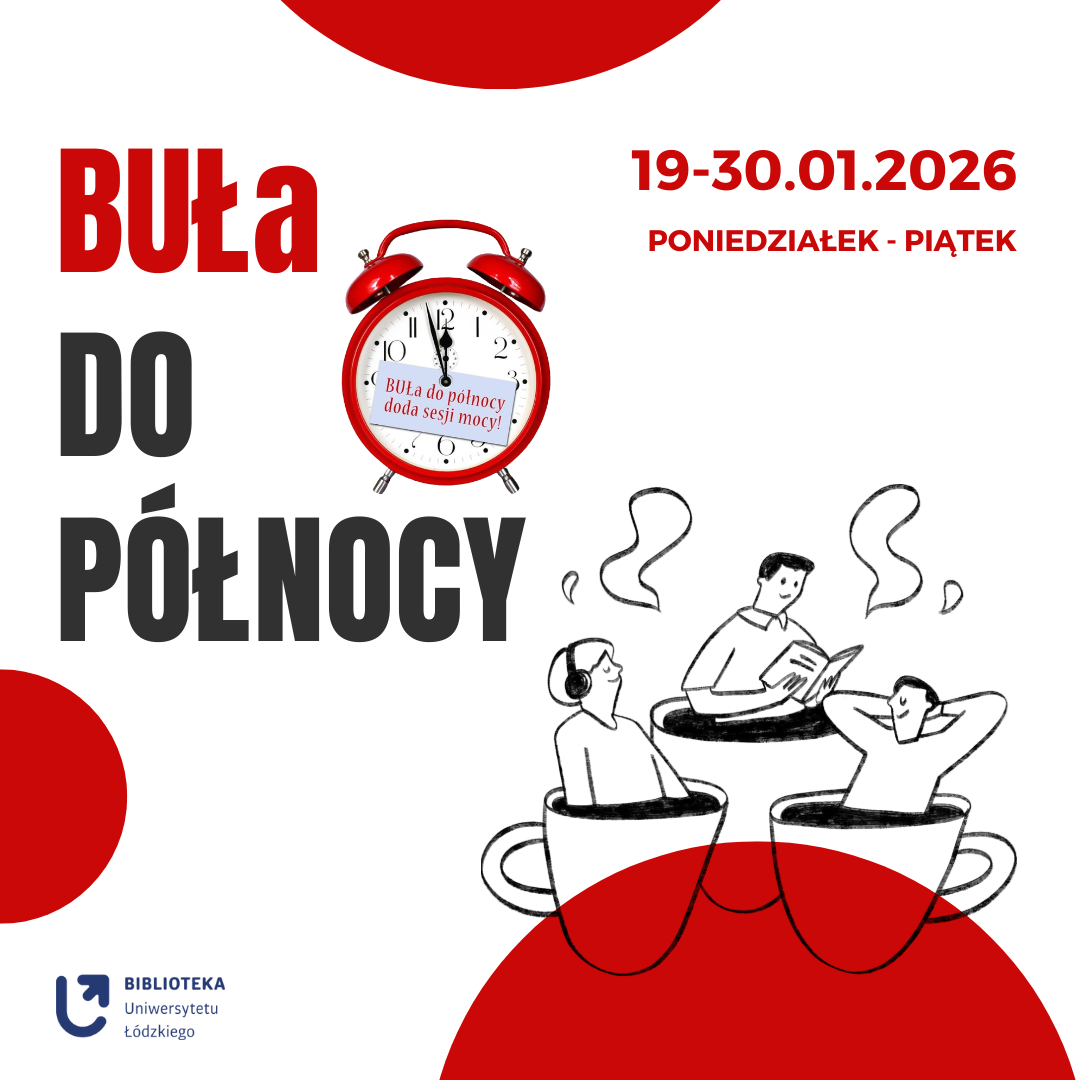 Plakat wydarzenia: czerwony budzik, nazwa akcji i czas obowiązywania