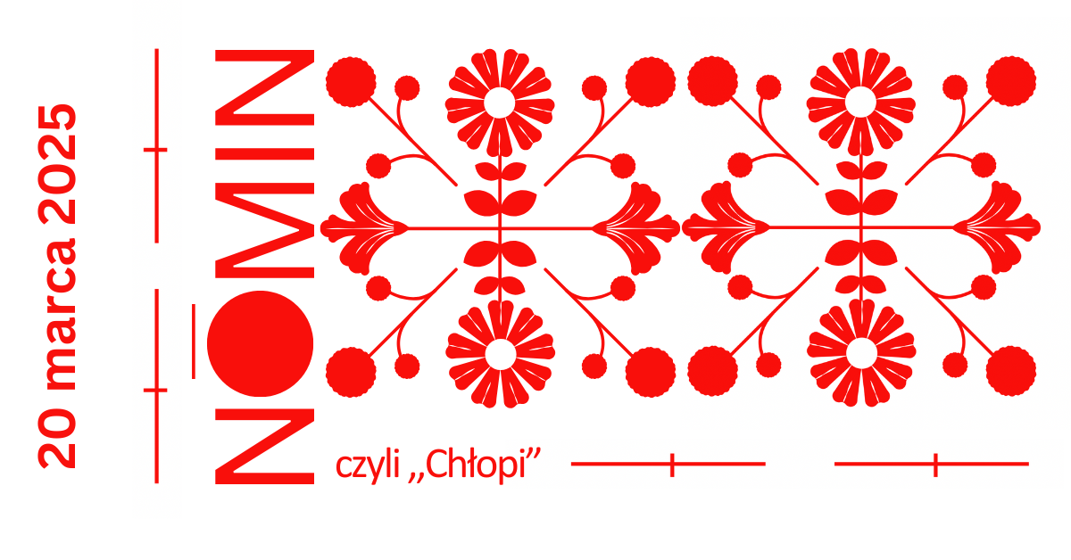 Grafika poglądowa, czerwona wycinanka.