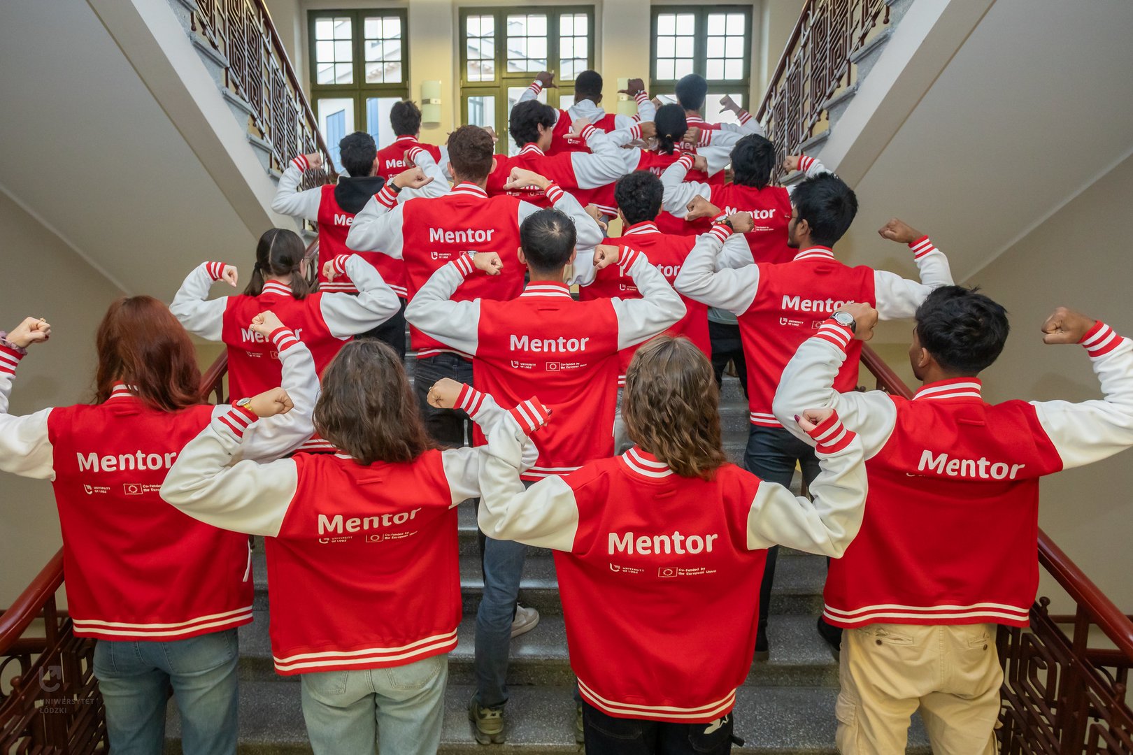 UL Mentors presenting their jackets proudly