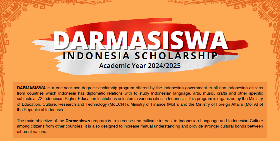 Darmasiswa Scholarship Indonesia 2024-2025