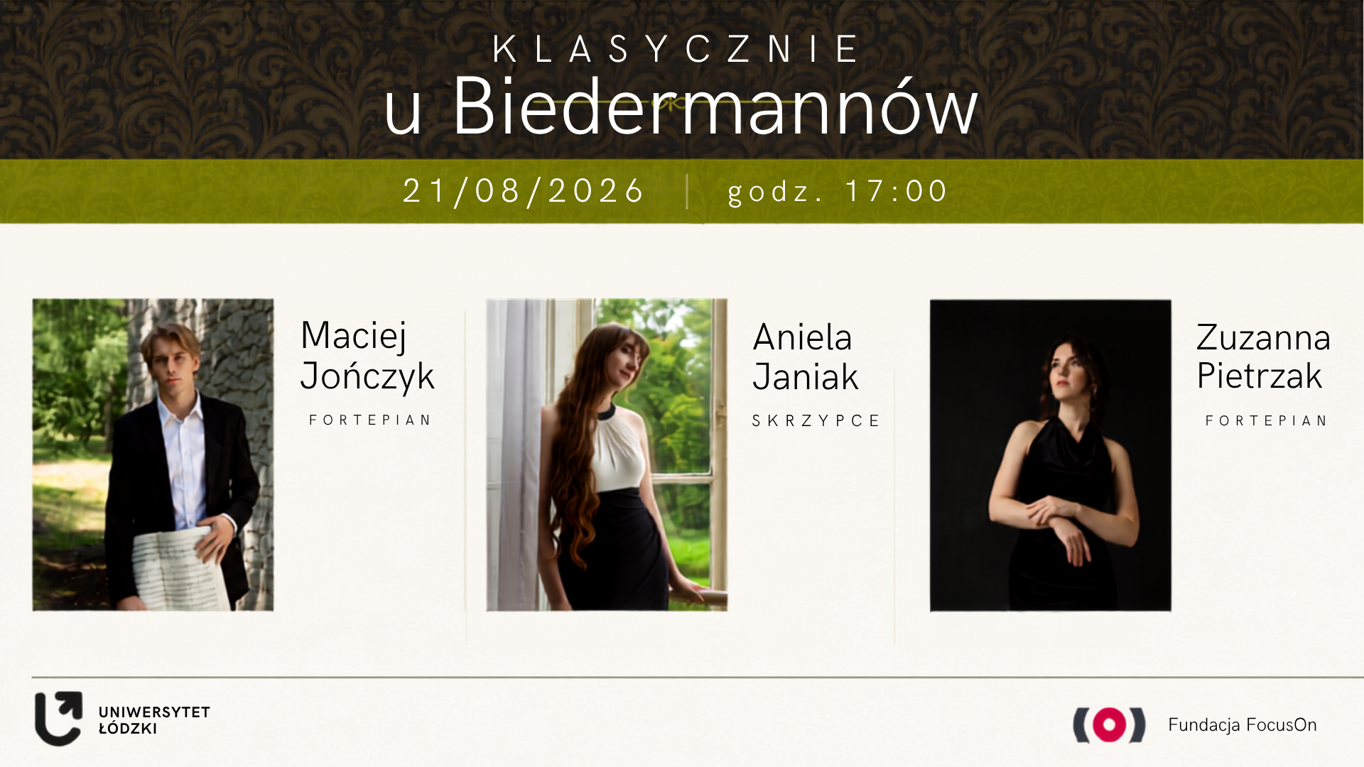Zdjęcia artystów biorących udział w koncercie