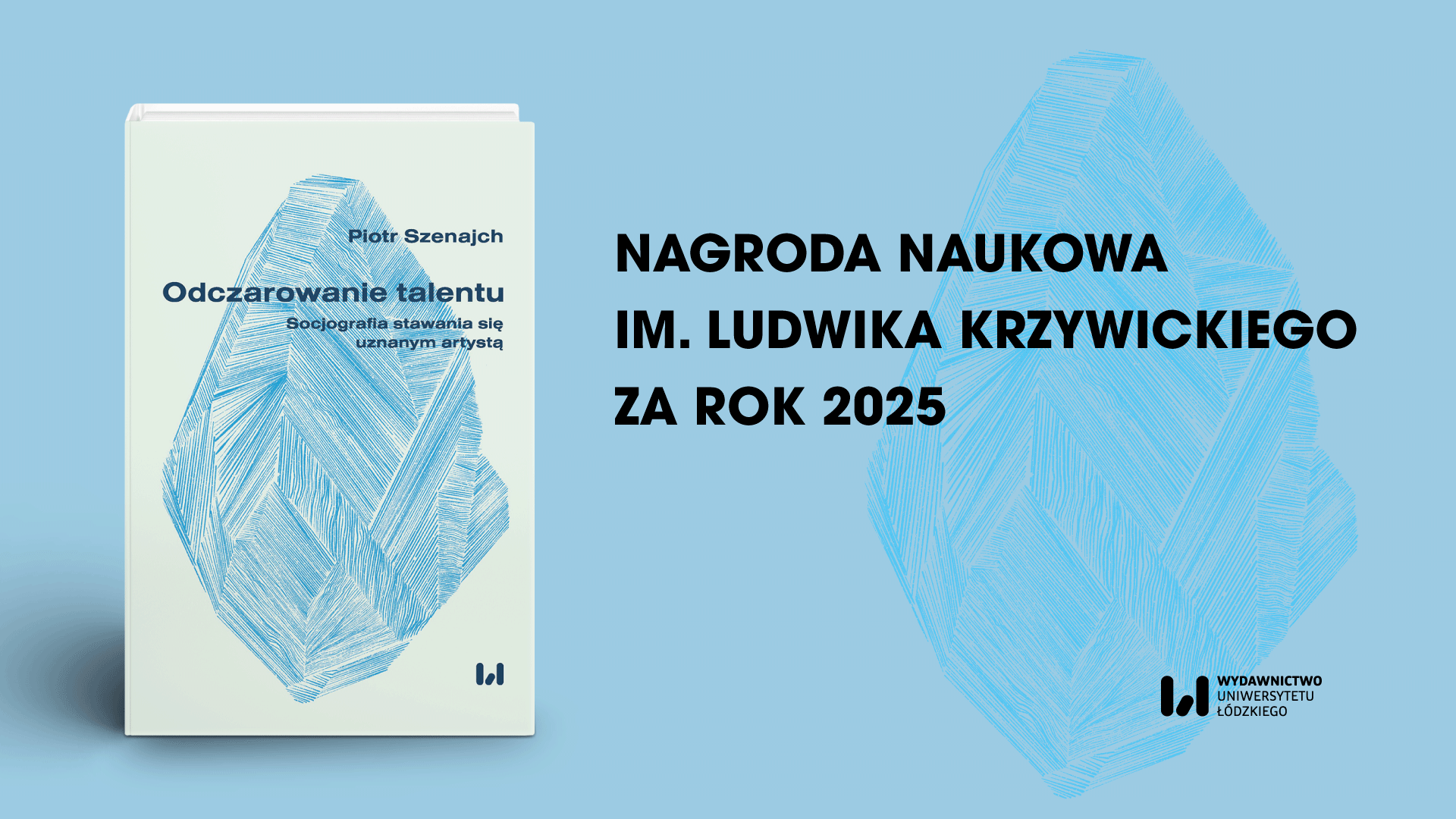 okładka na błękitnym tle