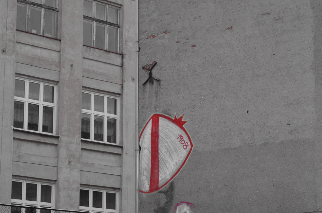 A photo of a graffiti