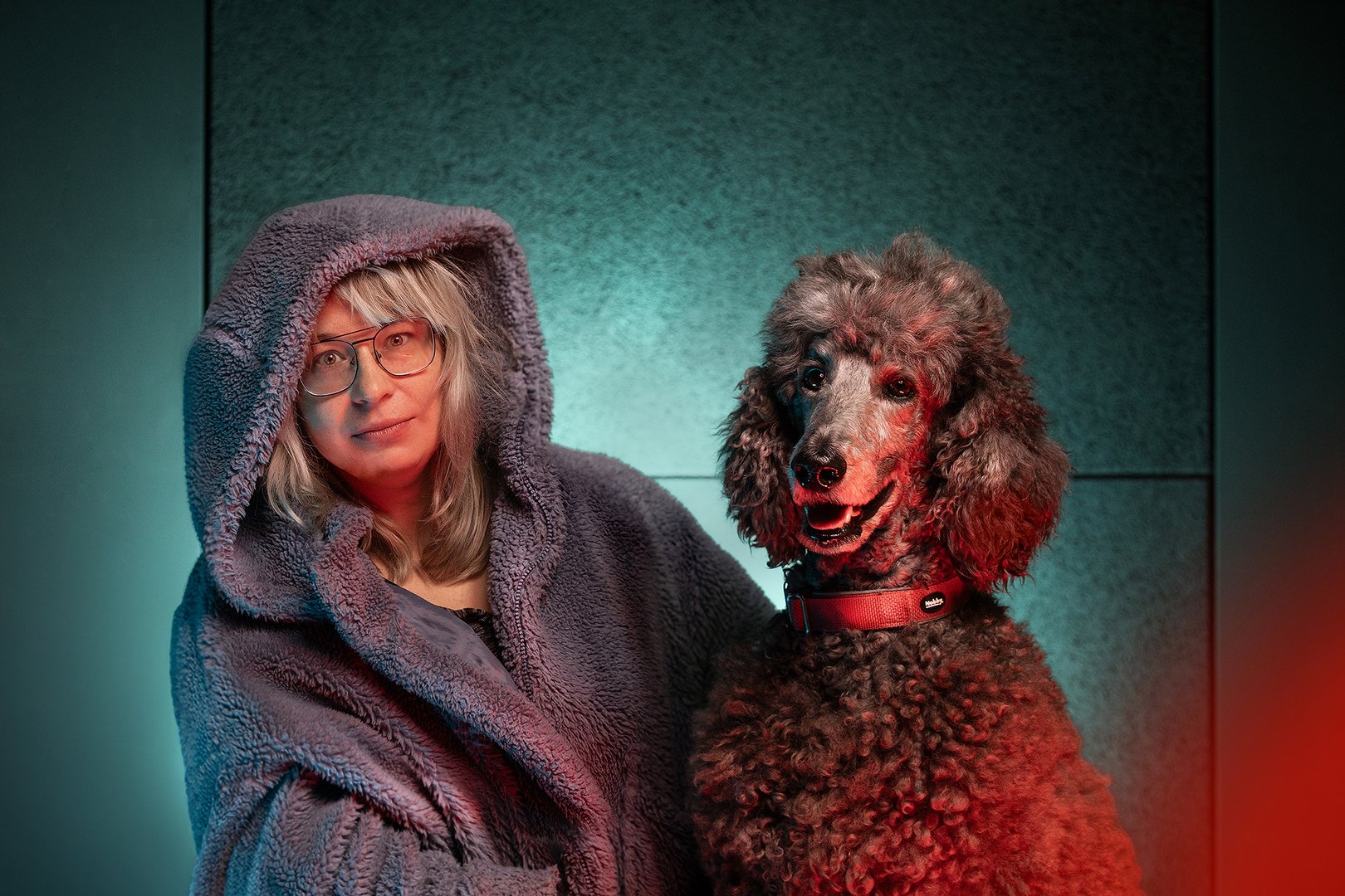 Maria Apoleika ze swoim psem