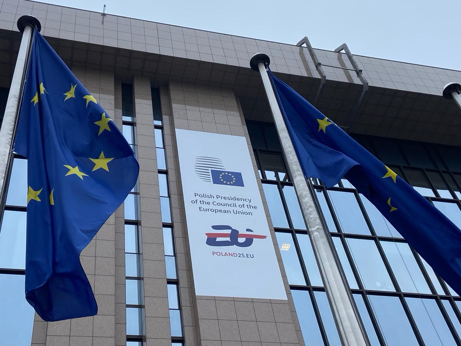 Meeting of EU Council Working Group - a decorative element