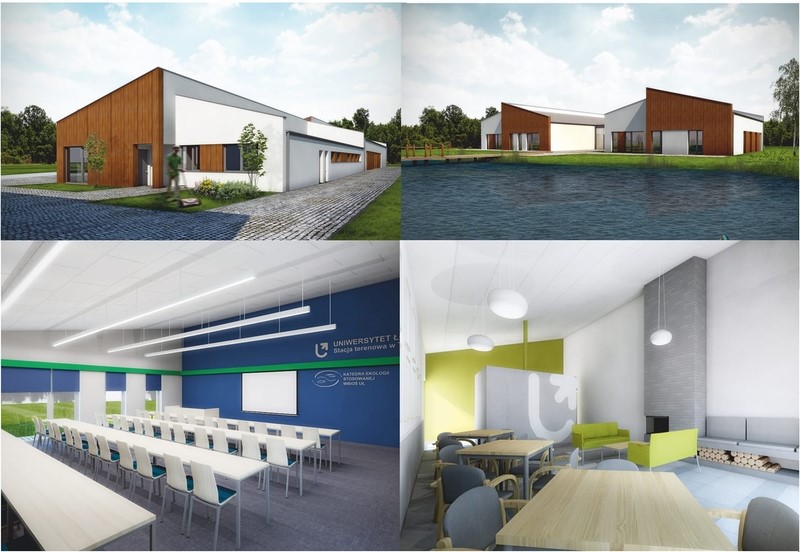 Visualisation of the University of Lodz Environmental Field Research Station in Tresta