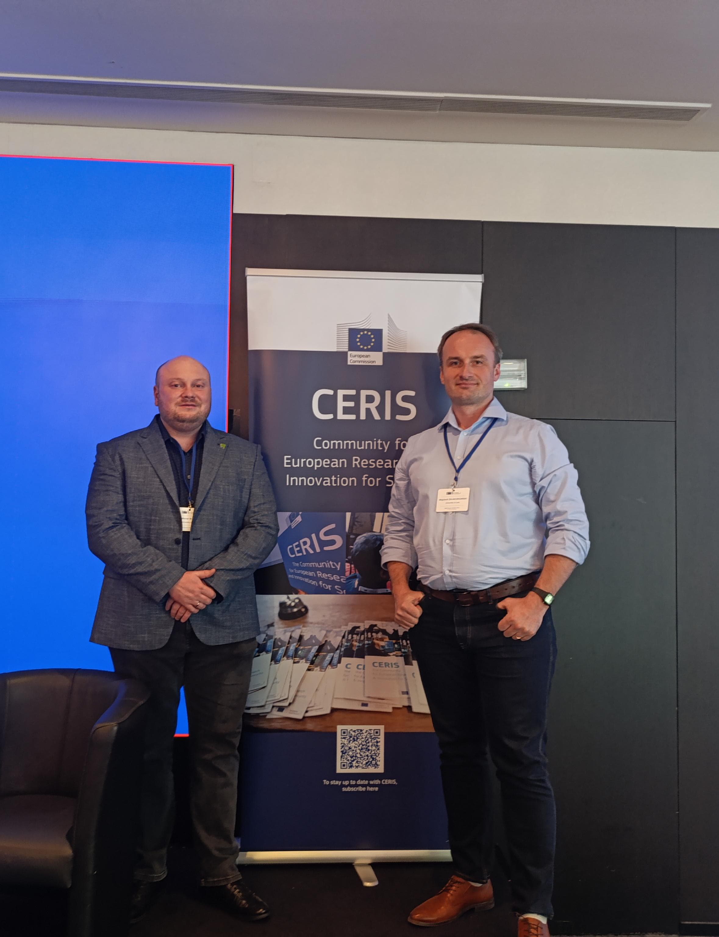 Scientists from the the faculty of Biology and Environmental Protection taking part in the CERIS Disaster Resilience Days Group event in Brussels