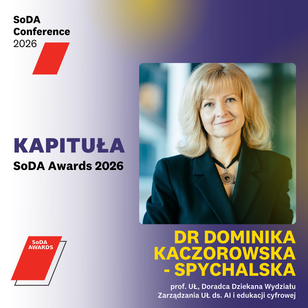 Dominika Kaczorowska-Spychalska w Kapitule SoDa Awards 2026