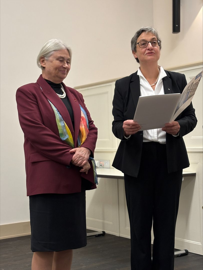 Prof. Joanna Jabłkowska podczas utoczystości nadania tytułu doktora honoris causa