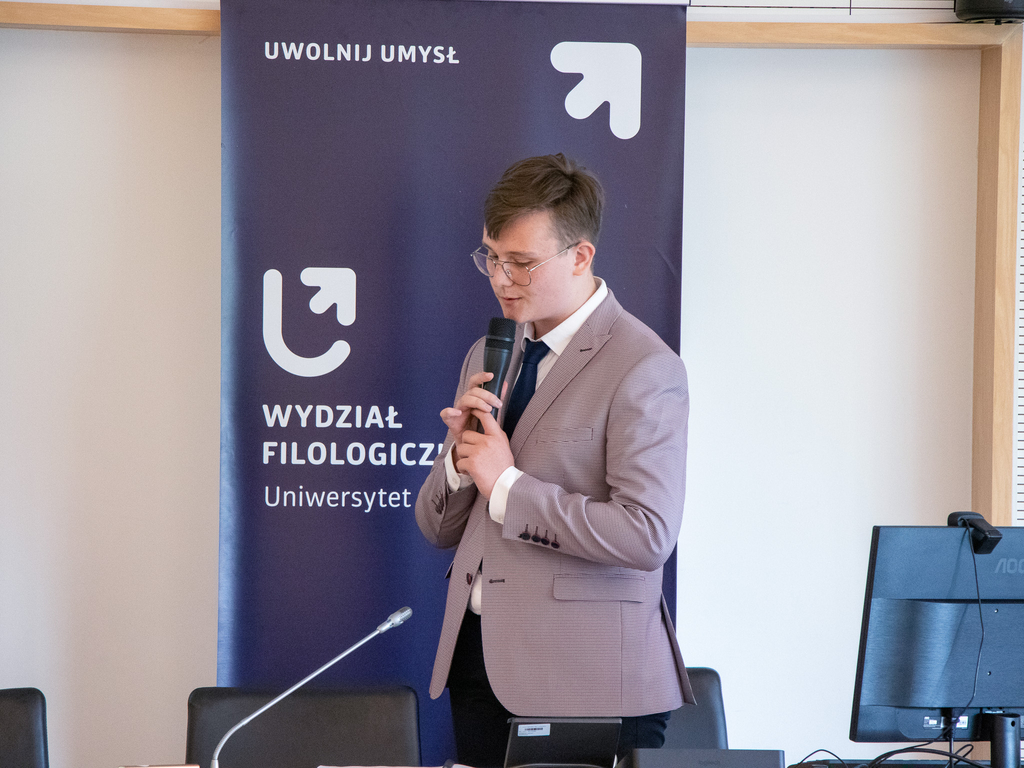 Uczestnik podczas wystąpienia