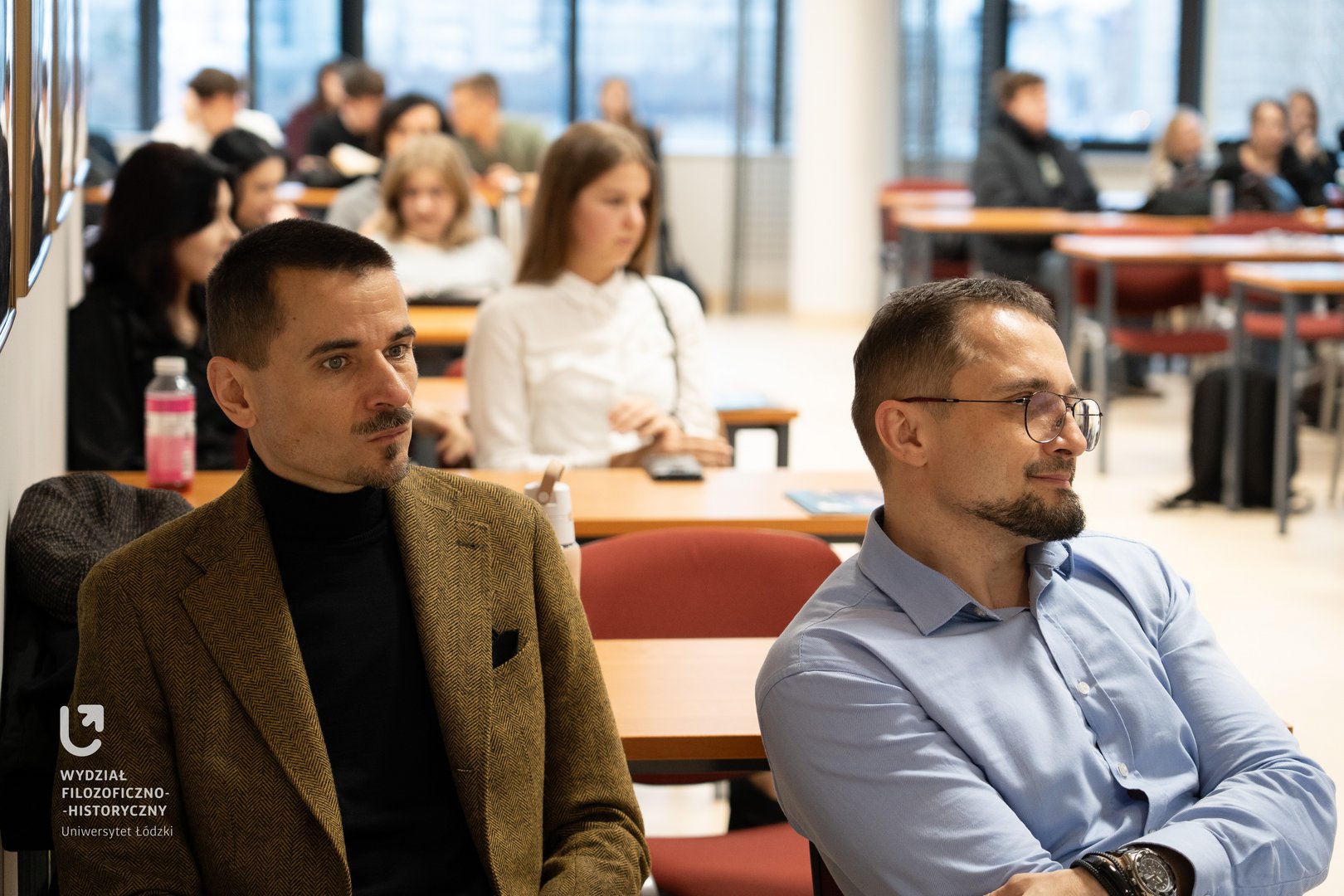 Prorektor UŁ Krzysztof Pabis i publiczność