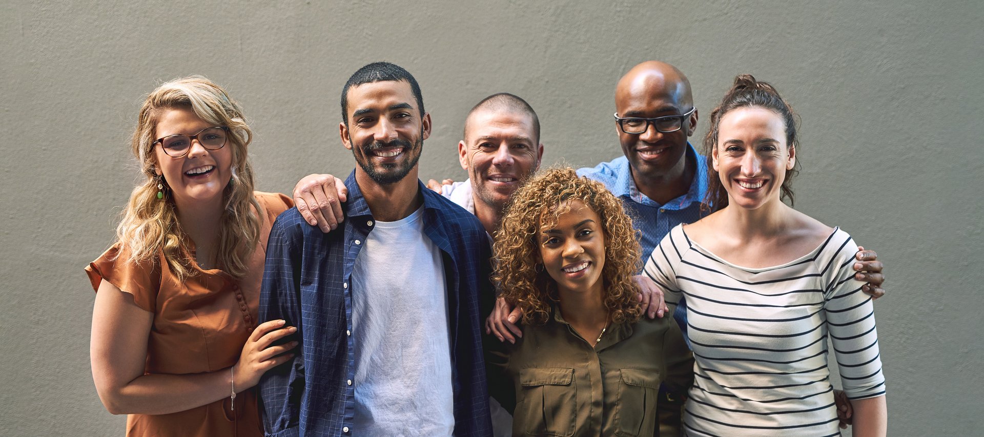 A photo showing a group of people from around the world