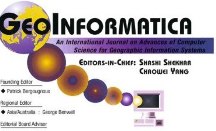 Cover of the "GeoInformatica" journal