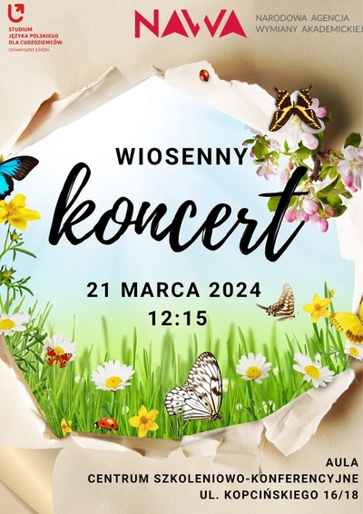 Spring concert – the poster