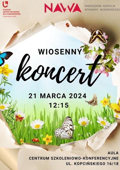 Koncert wielkanocny - plakat
