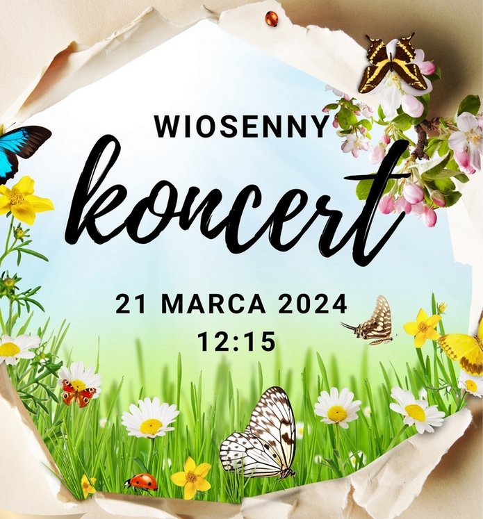 Koncert wielkanocny - plakat