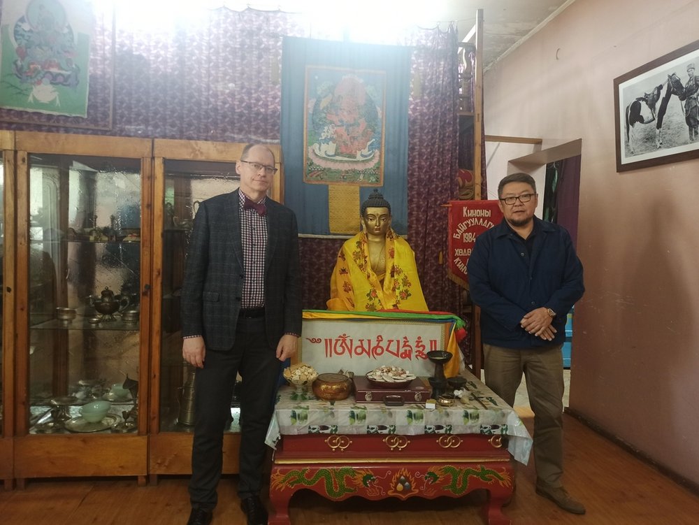 Prof. Piotr Sitarski i Tumen-Ulzii Busuren