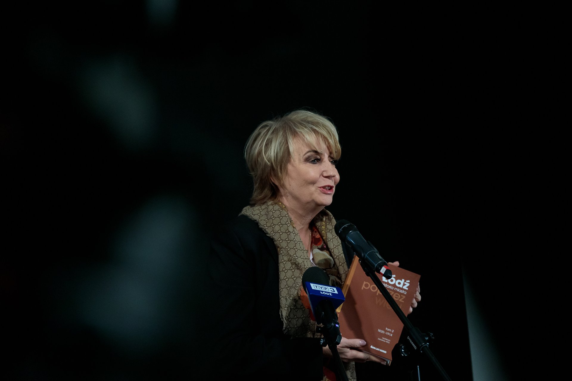 prezydent Łodzi Hanna Zdanowska podczas briefingu 