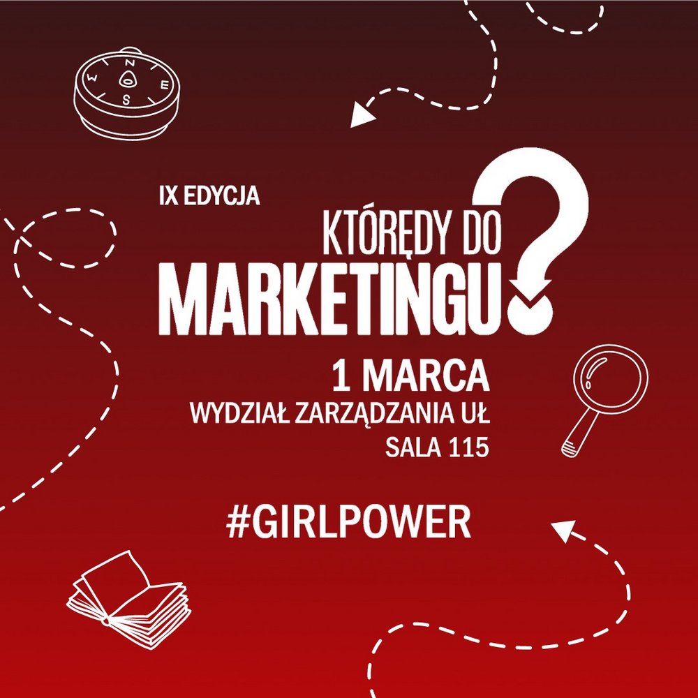 Plakat informujący o konferencji Którędy do marketingu