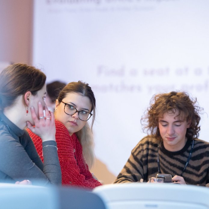 a decorative element: a group of young people