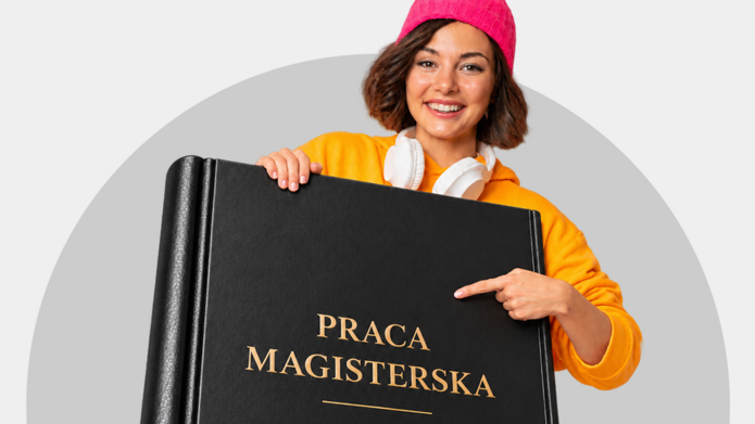 studentka z pracą magisterską