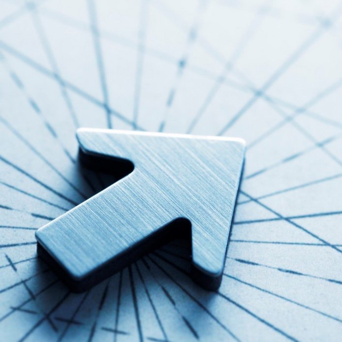 Grafika "Strzałka na mapie"