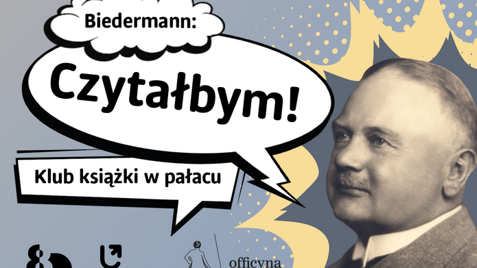 Plakat reklamujący cykl spotkań literackich