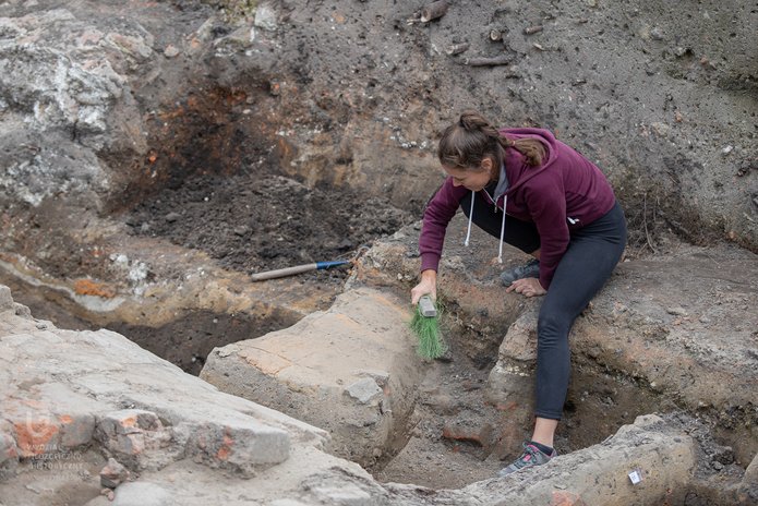 naukowiec podczas wykopalisk