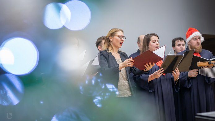 the choir during the Christmas concert