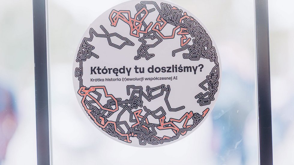 a graphic with the title of the exhibition