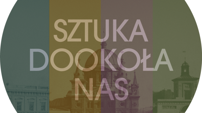 Grafika z napisem Sztuka dookoła nas