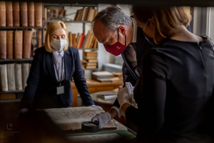 Ambassador of Luxembourg at the University of Lodz Library