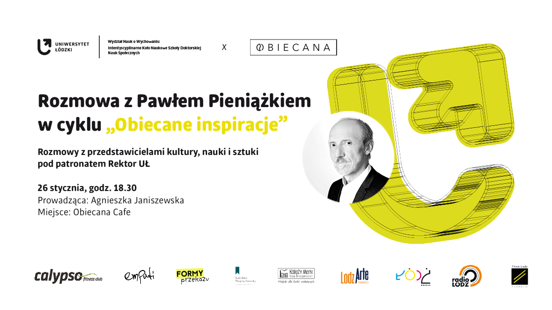 prof. Paweł Pieniążek na banerze