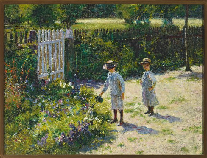 The painting "Children in the garden" 