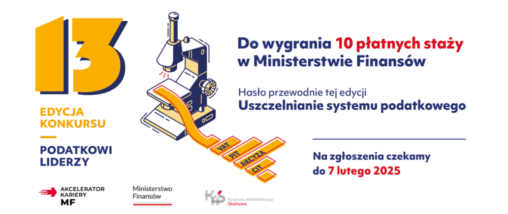 kolorowa grafika 13 edycji konkursu podatkowi liderzy