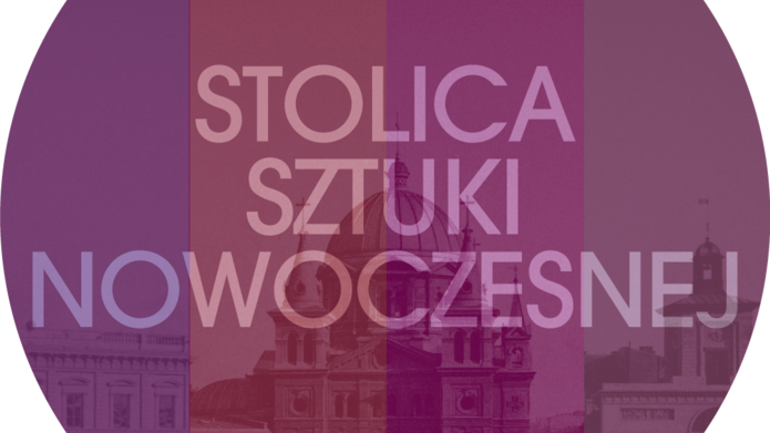 grafika z napisem Stolica sztuki nowoczesnej