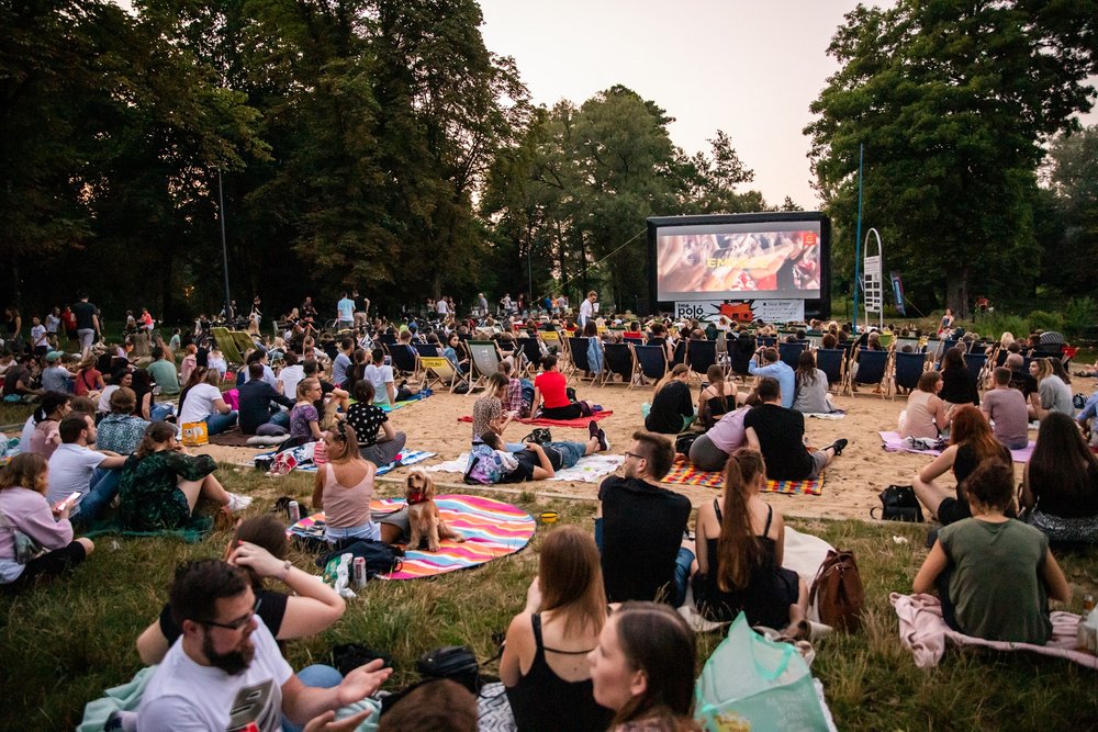 participants of the film screening during Polówka