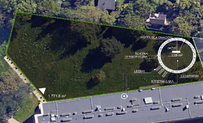The Eco Corner of Well-Being design - location of the investment