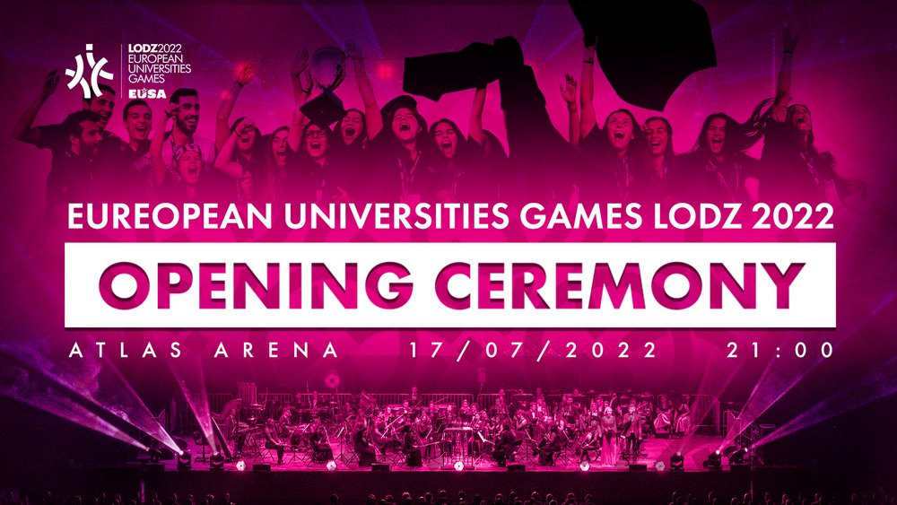 Graphics promoting the EUG 2022 opening ceremony