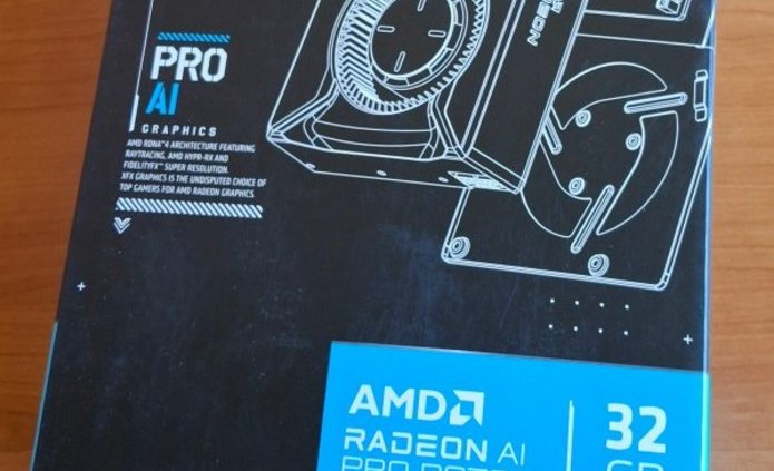 AMD Radeon AI PRO R9700 with 32 GB of memory, based on the RDNA 4 architecture