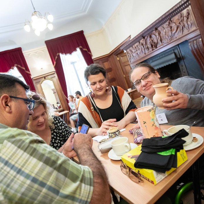 conversations during the Living Library