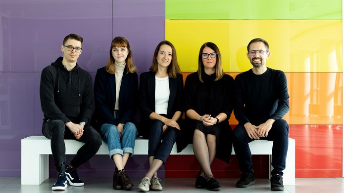 Project team members from the University of Lodz who are sitting