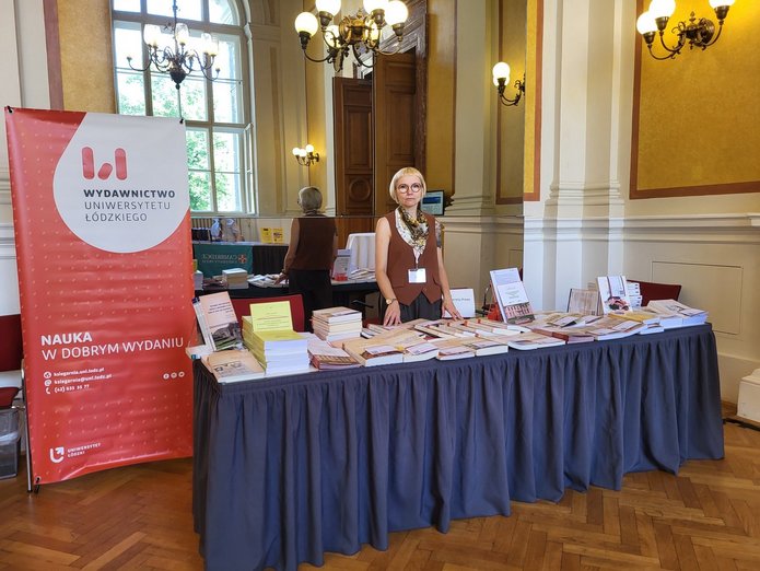 Stand of the Lodz University Press stand at the congress