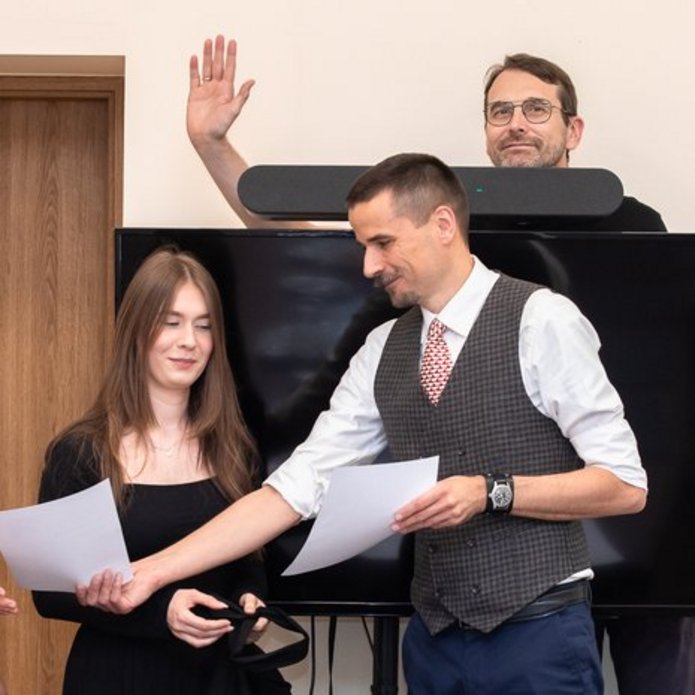 Moment wręczenia nagród