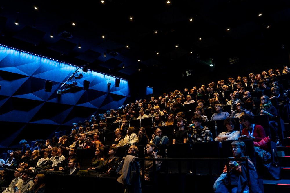 Cinema audience during the screening