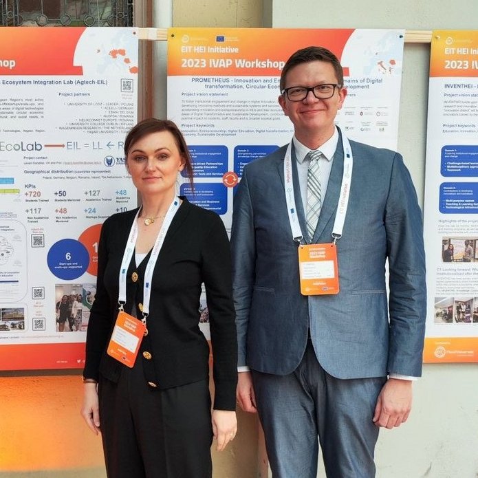 Prof. A Kurczewska and Prof. T. B. Kalinowski