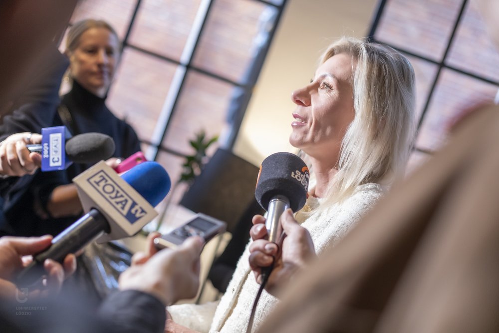 Honorata Pytloch-Ogieniewska podczas briefingu