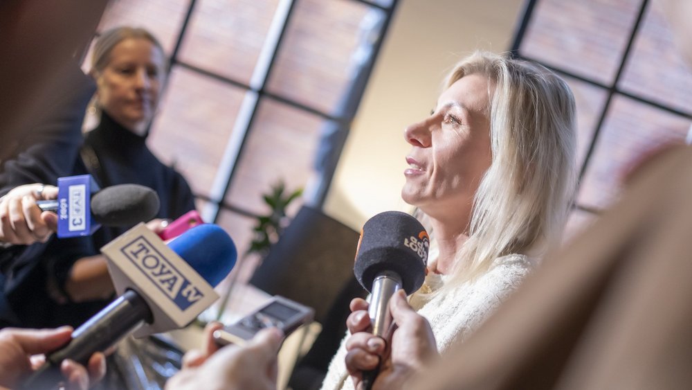 Honorata Pytloch-Ogieniewska podczas briefingu