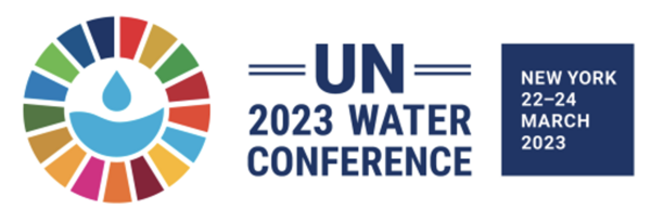 Banner Konferencji Wodnej ONZ 2023