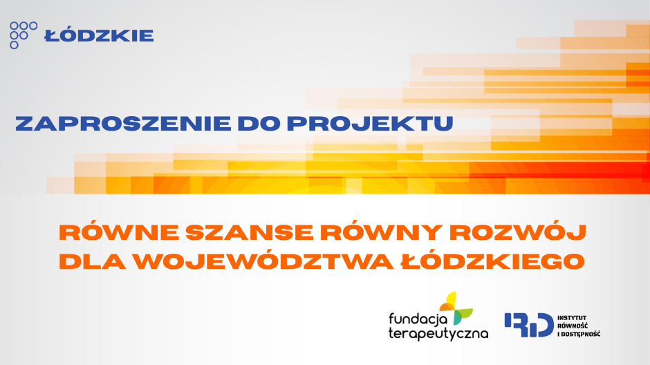 grafika promująca projekt pn. Równe Szanse Równy Rozwój Dla Województwa Łódzkiego